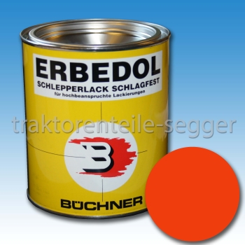 (18.67 Euro/L) 750 ml ERBEDOL Farbe Holder orange Schlepperlack